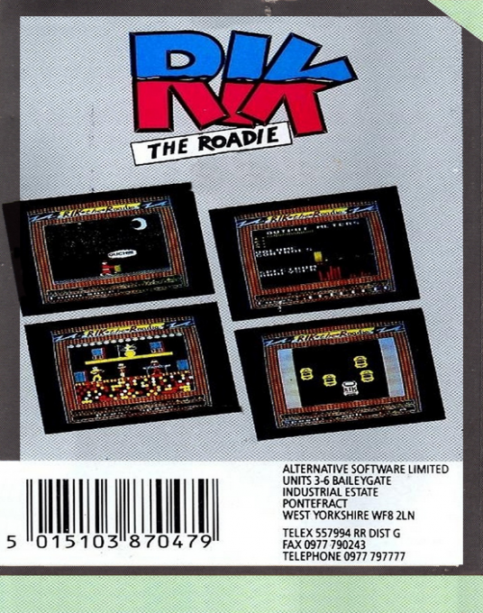 Rik The Roadie — box-2D-back (EU)