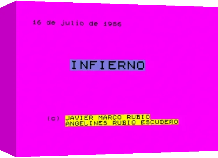 Infierno — box-3D (WOR)