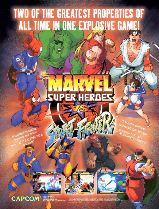 Marvel Super Heroes vs. Street Fighter box art