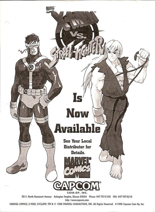 X-Men vs. Street Fighter box art