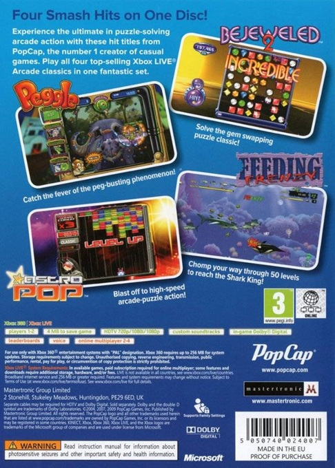PopCap Hits! — box-2D-back (EU)