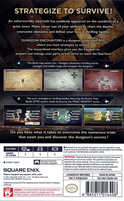 Dungeon Encounters — box-2D-back (WOR)