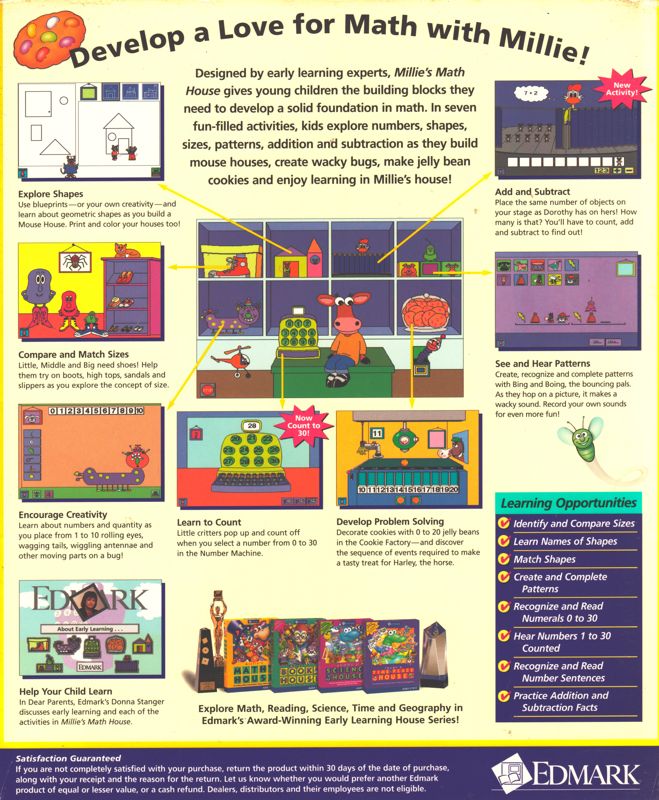 Millie's Math House — box-2D-back (US)