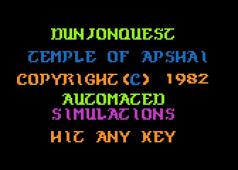 Dunjonquest - Temple Of Apshai — sstitle (WOR)