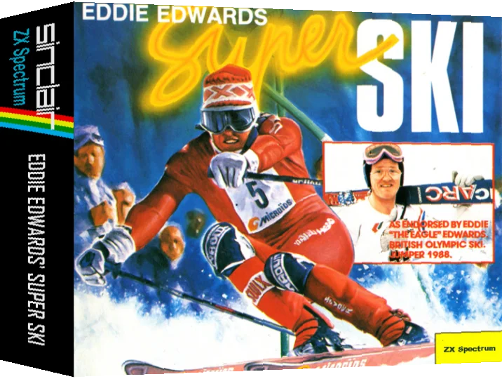 Eddie Edwards' Super Ski — box-3D (UK)