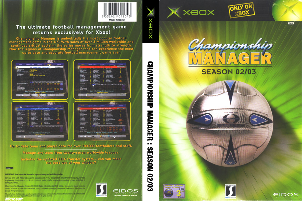 Championship Manager - Season 02-03 — box-texture (EU)