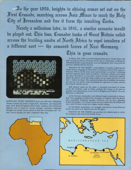 Knights Of The Desert — box-2D-back (US)
