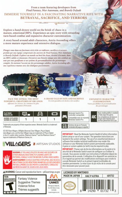 Astria Ascending — box-2D-back (US)