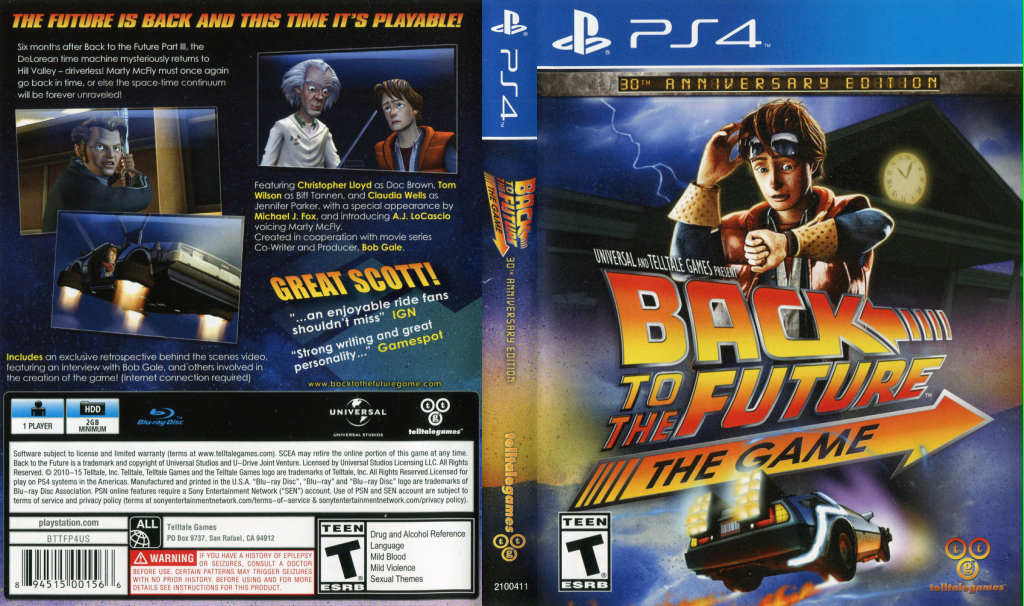 Back to the Future: The Game — box-texture (US)