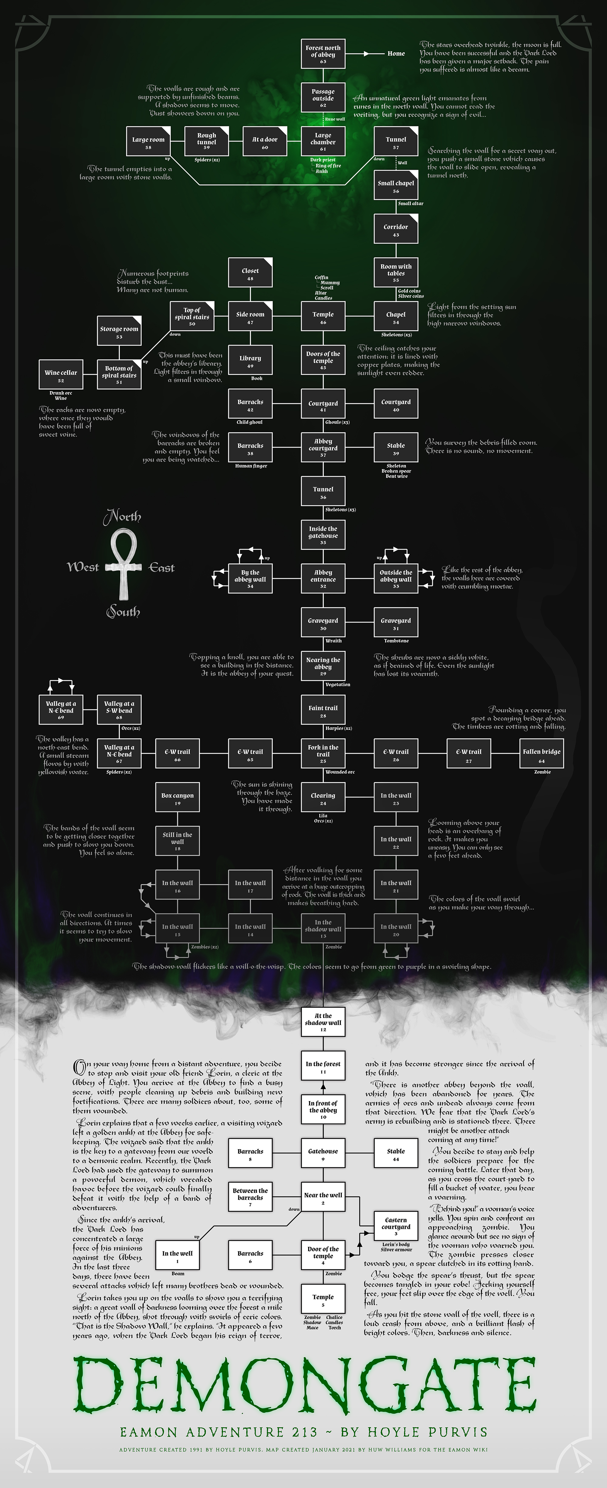 Eamon 213 - Demongate — maps