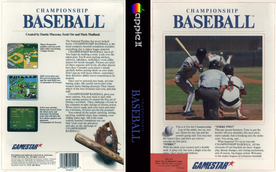 Championship Baseball — box-texture (US)