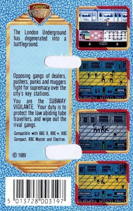Subway Vigilante — box-2D-back (EU)