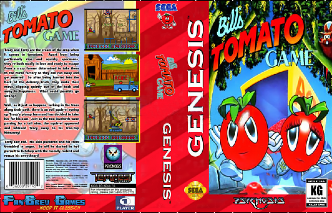 Bill's Tomato Game — box-texture (US)