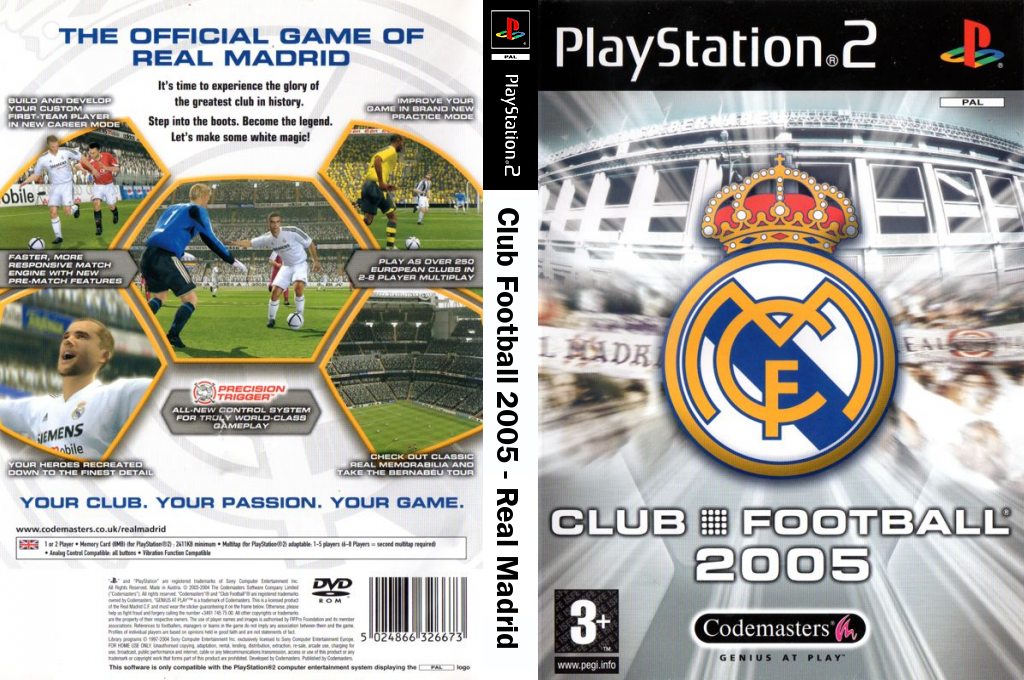 Club Football 2005 - Real Madrid — box-texture (EU)
