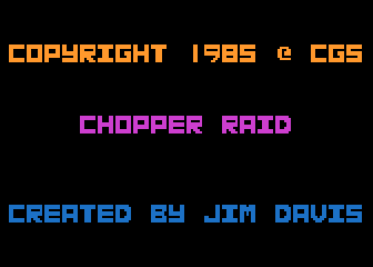 Chopper Raid — sstitle (WOR)