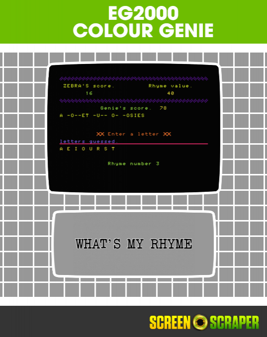 What's My Rhyme — box-2D (SS)