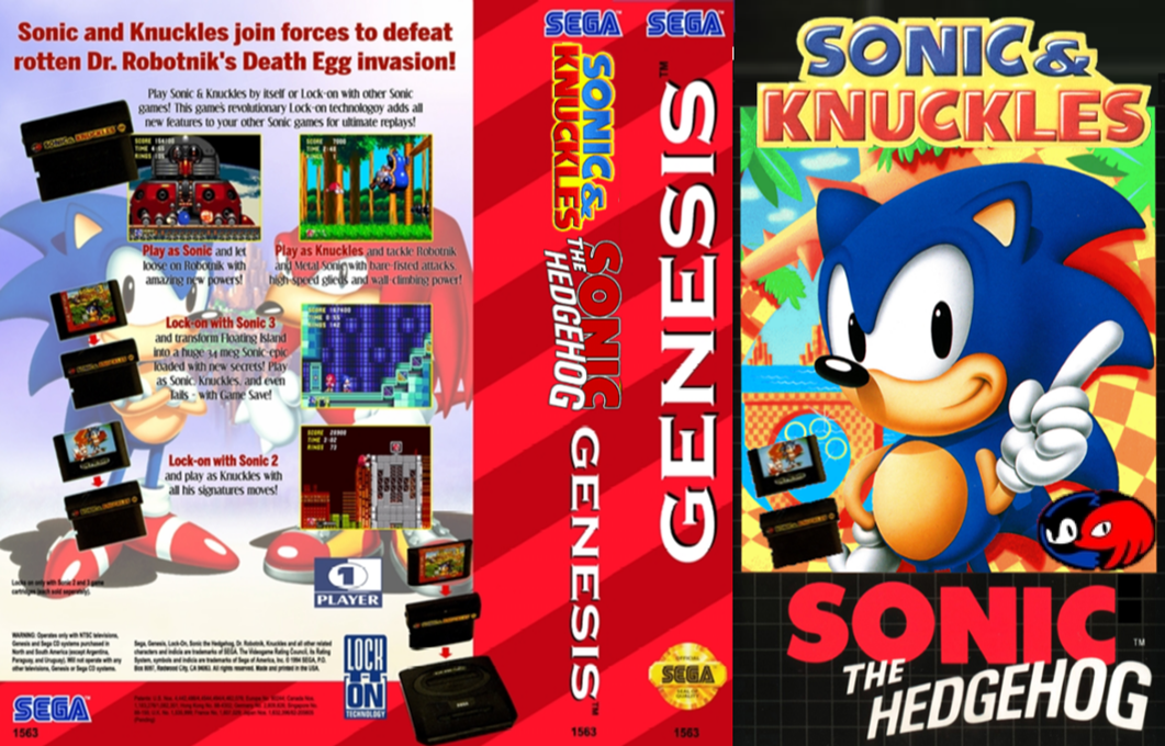 Sonic And Knuckles - Blue Sphere — box-texture (US)