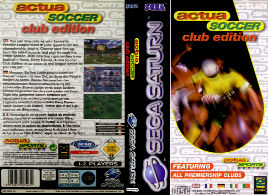 Actua Soccer - Club Edition — box-texture (EU)