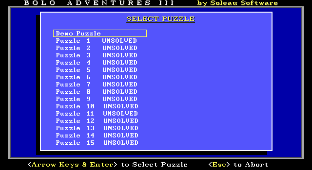 Bolo Adventures III box art