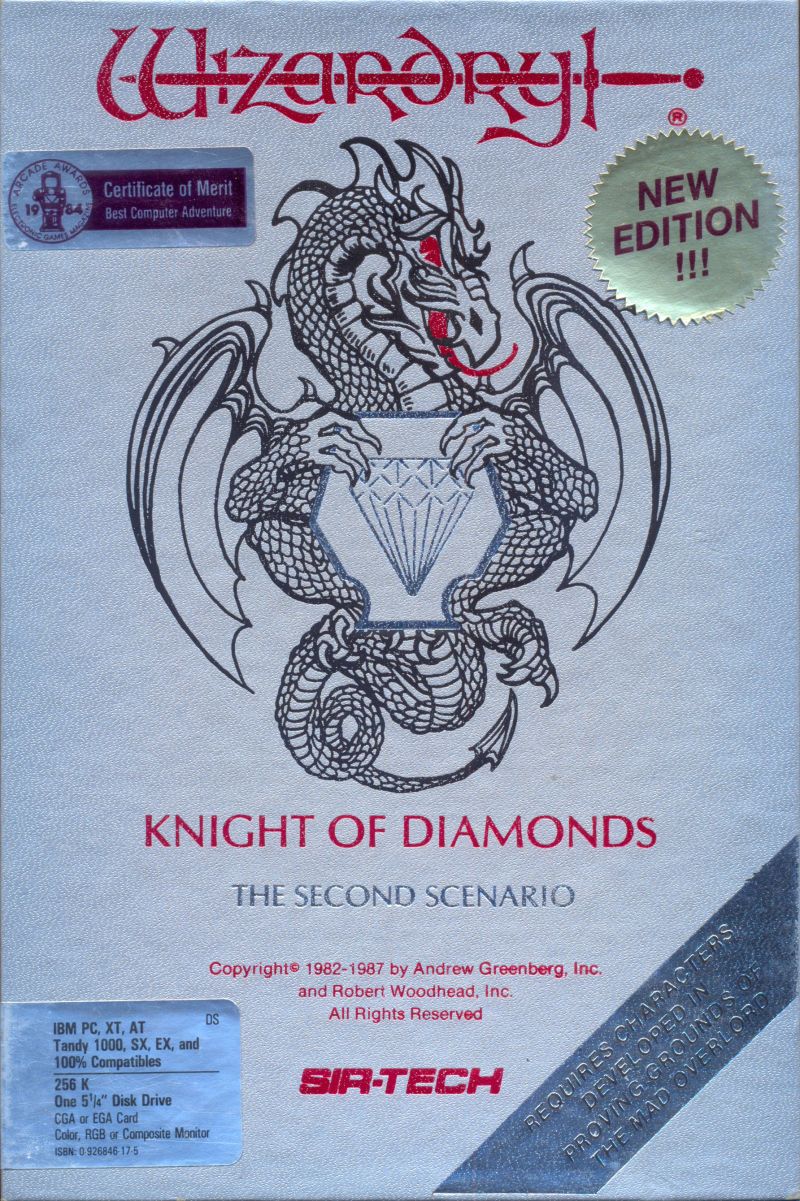 Wizardry II: The Knight of Diamonds box art