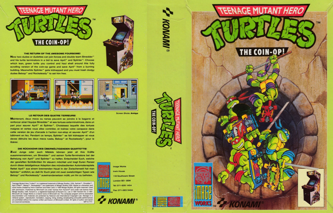 Teenage Mutant Hero Turtles - The Coin-Op — box-texture (EU)