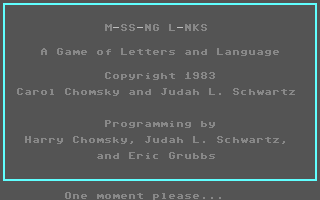Missing Links — sstitle (WOR)