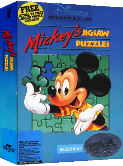 Mickey's Jigsaw Puzzles — box-3D (US)