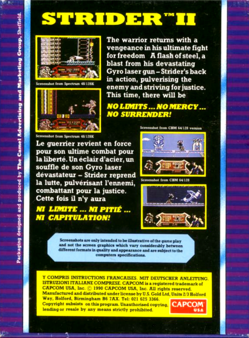 Strider 2 — box-2D-back (EU)