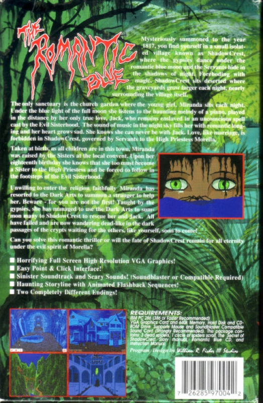 Romantic Blue, The — box-2D-back (US)