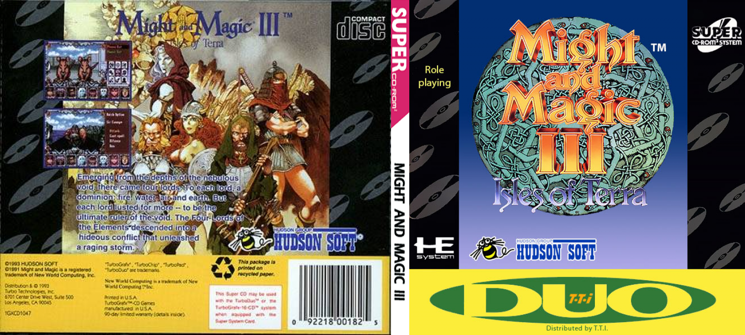 Might And Magic 3 - Isles Of Terra — box-texture (US)