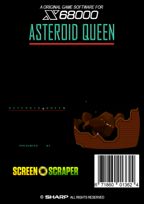 Asteroid Queen — box-2D-back (SS)