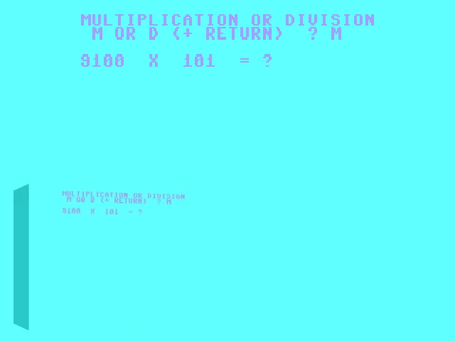 Multiplication and Division — mixrbv2 (WOR)
