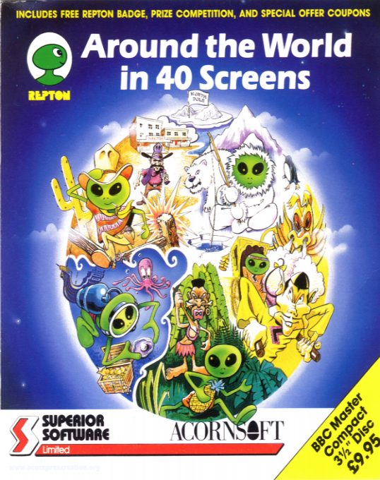 Repton 3 - Repton Thru Time — box-2D (UK)