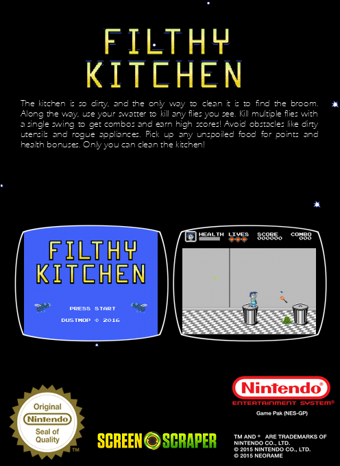 Filthy Kitchen — box-2D-back (SS)