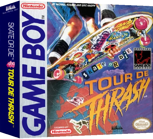 Skate or Die - Tour de Thrash — box-3D (US)