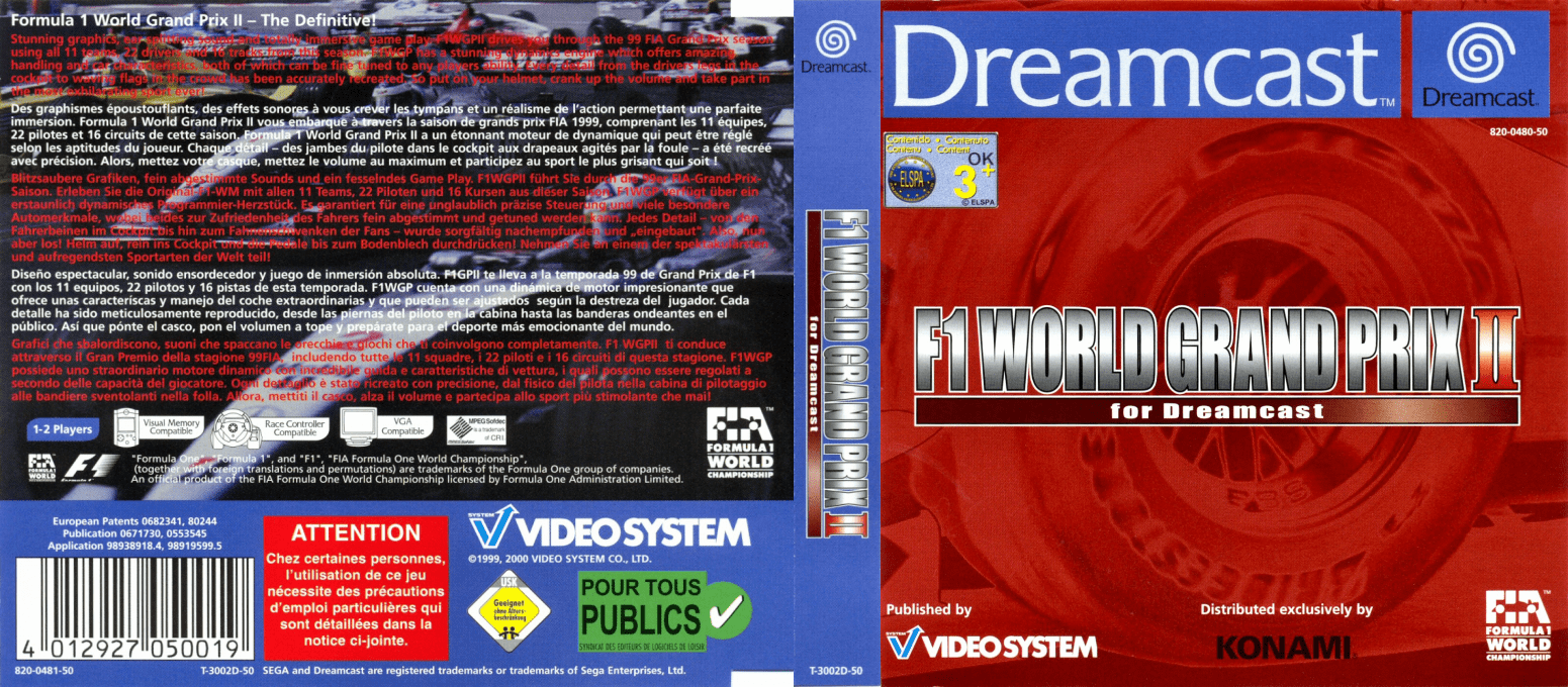 F1 World Grand Prix 2 — box-texture (EU)