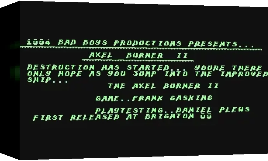 Axel Burner II — box-3D (WOR)
