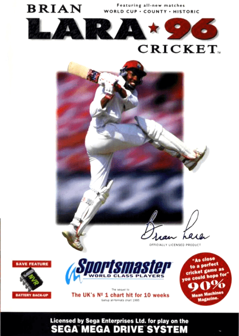 Brian Lara Cricket 96 box art