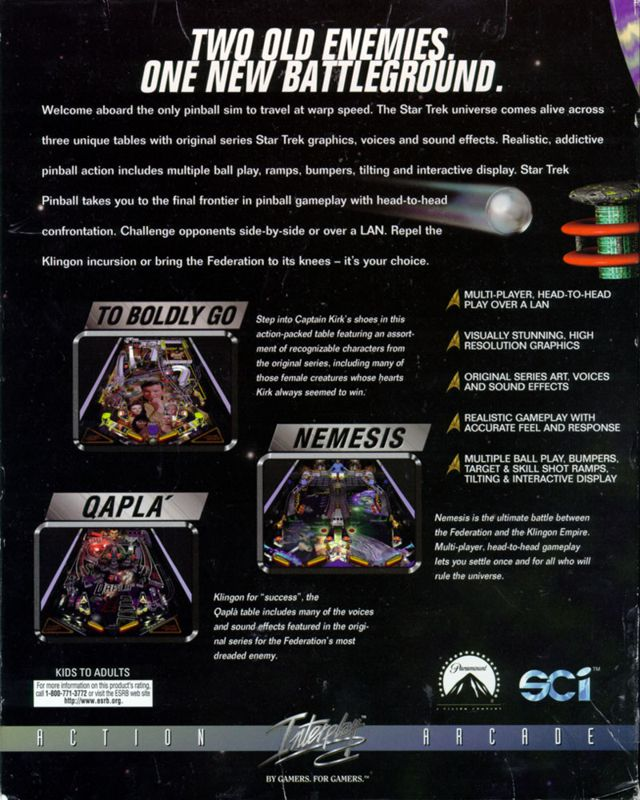 Star Trek Pinball — box-2D-back (US)