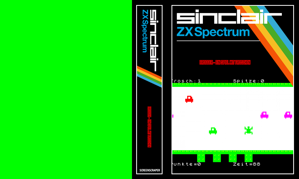 Frogger - Ein Spiel mit Froschen — box-texture (SS)