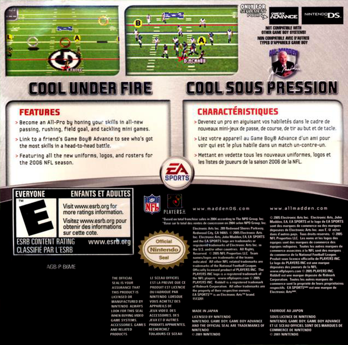 Madden NFL 06 — box-2D-back (US)