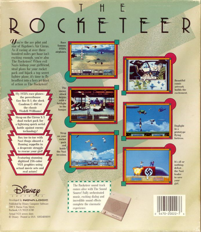 Rocketeer, The — box-2D-back (US)