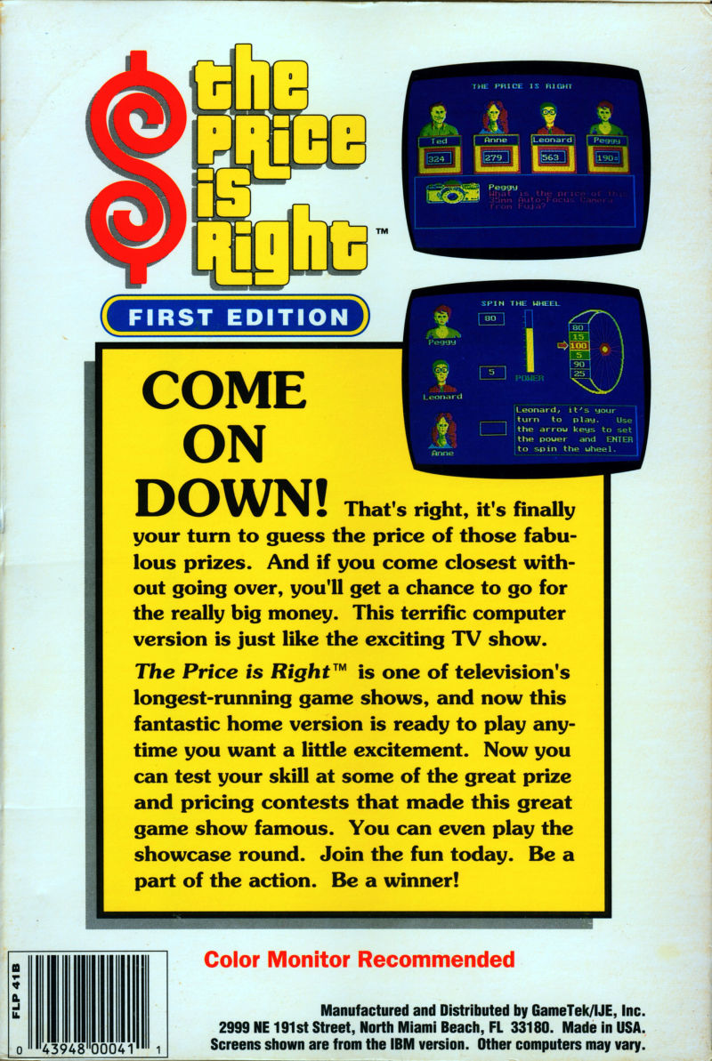 Price is Right, The — box-2D-back (US)