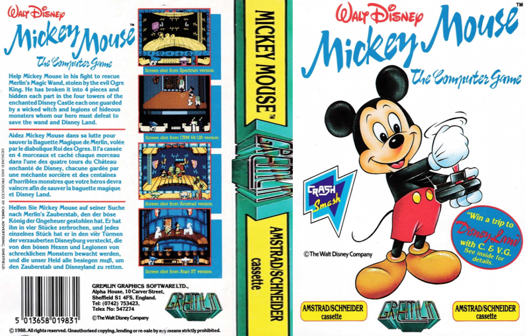 Mickey Mouse - The Computer Game — box-texture (EU)