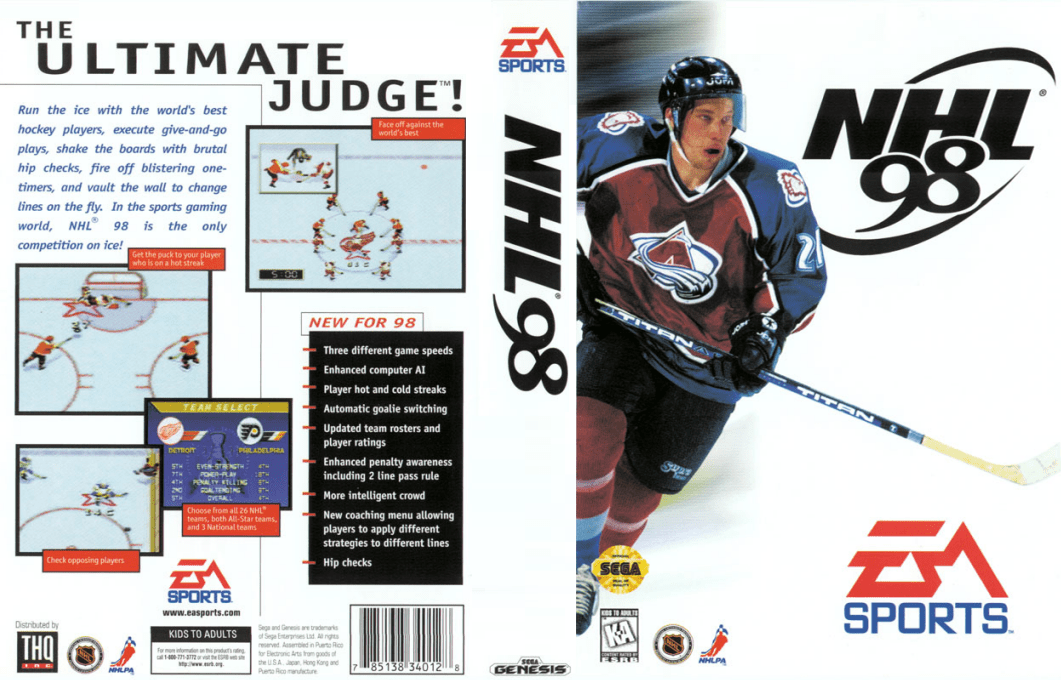 NHL 98 — box-texture (US)