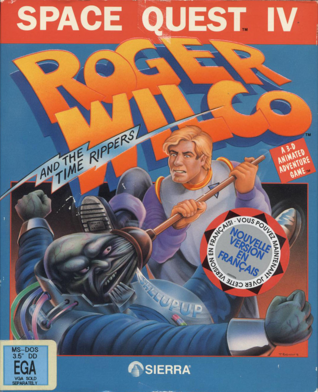 Space Quest 4 - Roger Wilco And The Time Rippers — box-2D (FR)