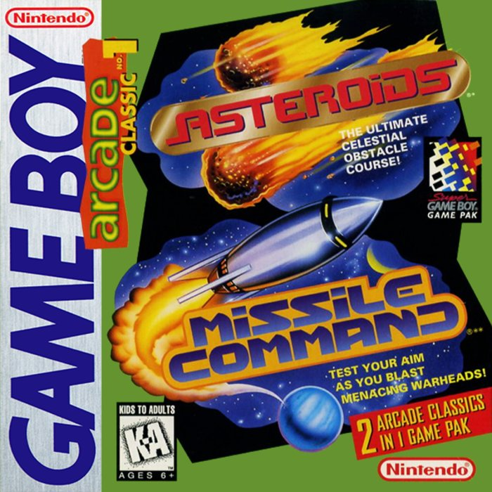 Arcade Classic No. 1 - Asteroids And Missile Command box art