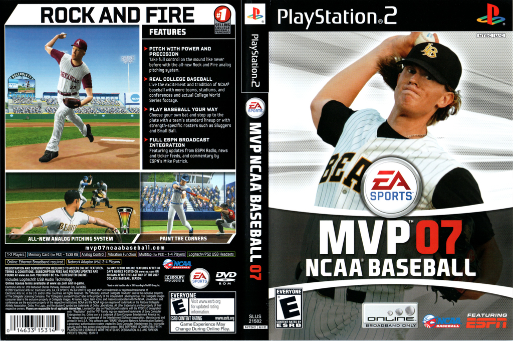 MVP 07 NCAA Baseball — box-texture (US)