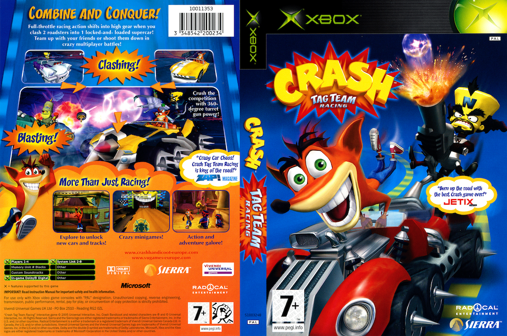 Crash Tag Team Racing — box-texture (EU)