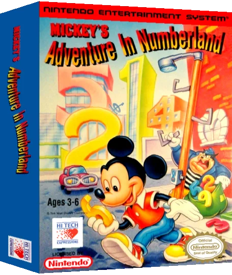 Mickey's Adventure in Numberland — box-3D (US)